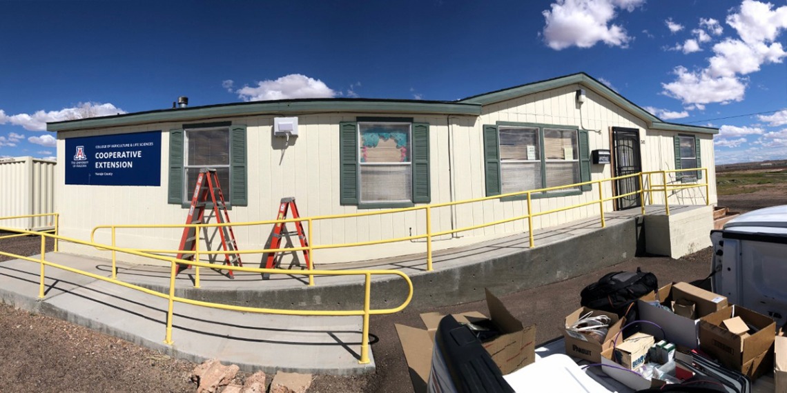 A wireless access point was added outside the Navajo County Cooperative Extension office in Holbrook. (Photo courtesy of UITS)